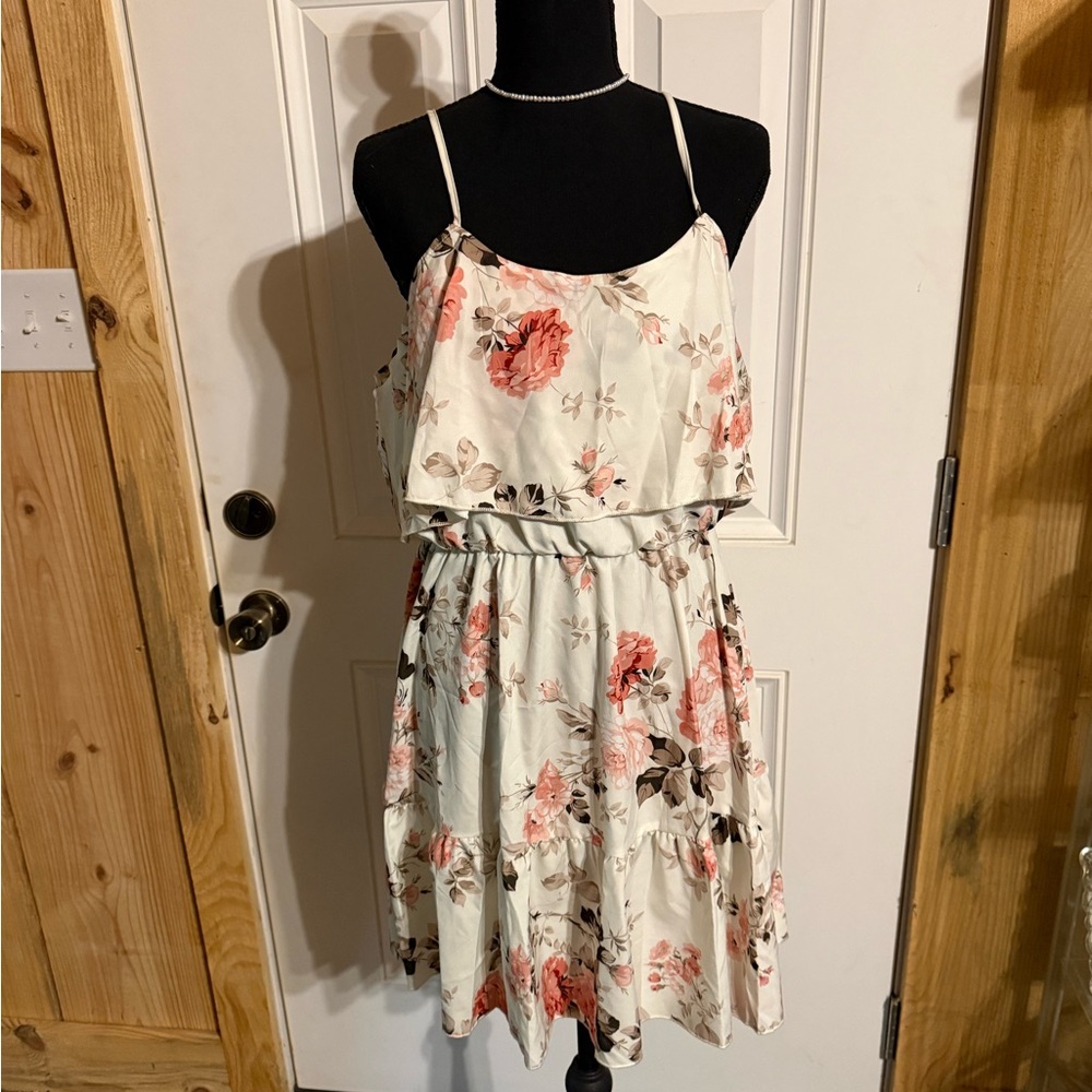 Floral Spaghetti Strap Dress
